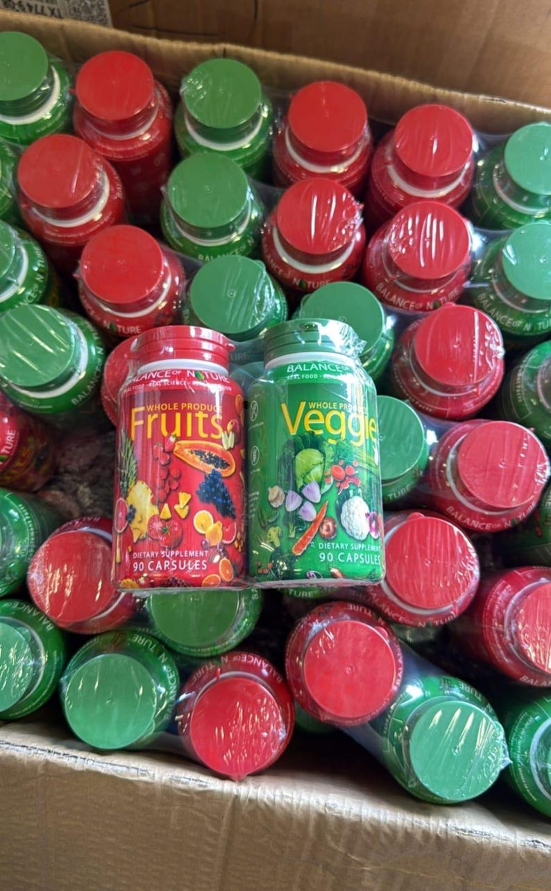 Balance of Nature Fruits & Veggies Whole Food Supplement (90 Capsules Each) image 5