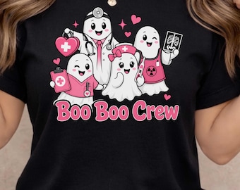 Boo Boo Crew Shirt, Healthcare Worker Ghost Tee, Nurse Doctor Medical Funny Shirt