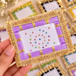 30x Bindi-boek met strasssteentjes, Indiase trouwbindi's, kleurrijke kristallen bindi-set, lintframe, bruidsbindi-kaart, Sabyasachi-stijl, veelkleurige bindi's