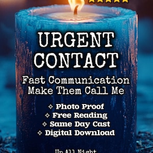 DRINGENDER KONTAKT: Schneller Kommunikationszauber + KOSTENLOSES Lesen | Lass sie mich rufen | Text Me Now Ritual | Am selben Tag werfen | Digitaler Download