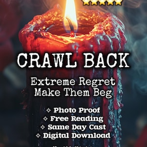 REGRESA A LA ESCAPA: Hechizo de arrepentimiento extremo + Lectura GRATIS / Haz que rueguen / Ritual para volver a mí / Reparto el mismo día / Descarga digital