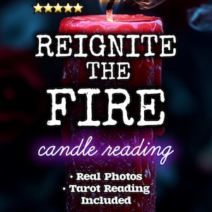 ÅTERTÄND ELDEN Ljusläsning + Tarot | Personlig petition | Insikt i passion och attraktion | Lust och kärleksrelationsenergi