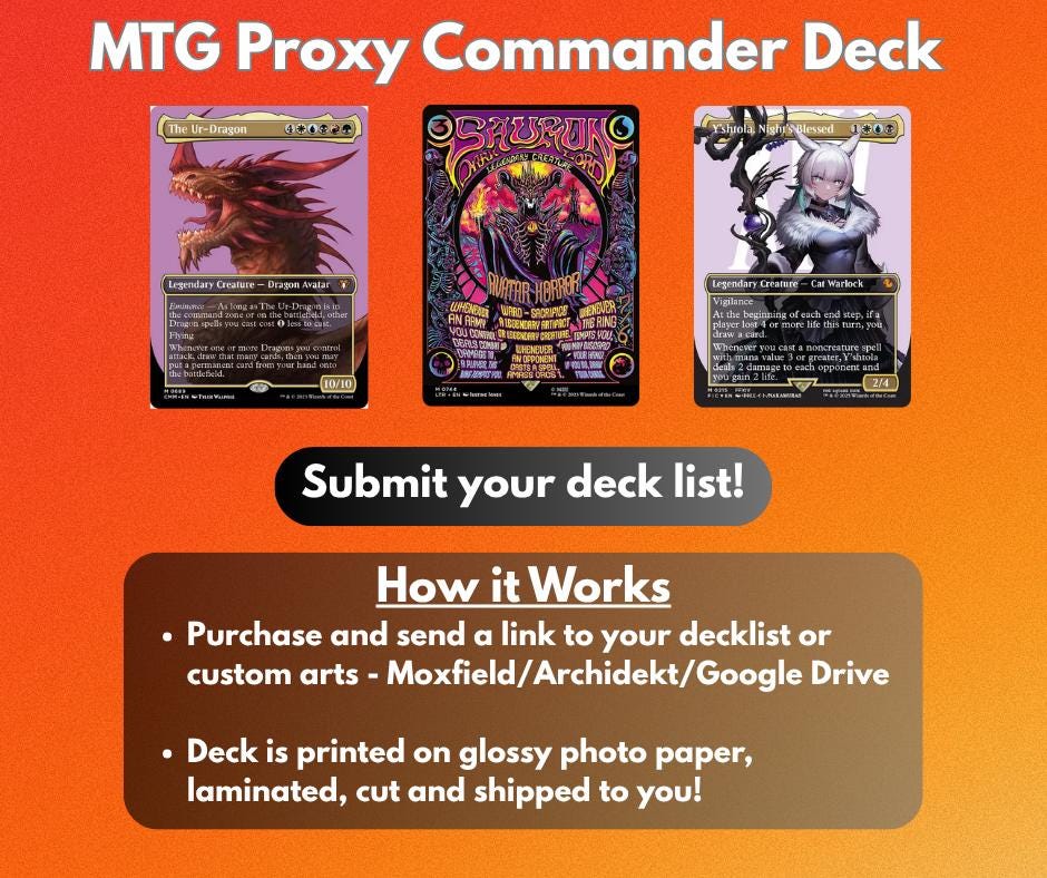 Mtg proxy deck - Etsy 日本