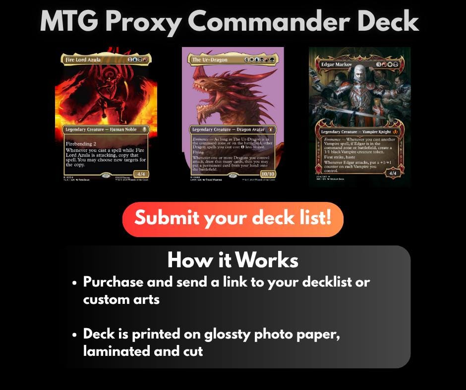 mtg commander deck proxy Commander Deck