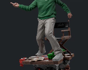 Stan Lee 3D Print STL File 1/6 Scale Statue – Marvel Legend Tribute Figurine with Pre-Supported Files & Swap Hand Option