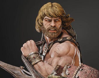 Barbarian Hero Figure He-Man – Masters of the Universe | Power of Grayskull | Model Cetak 3D | File STL Digital