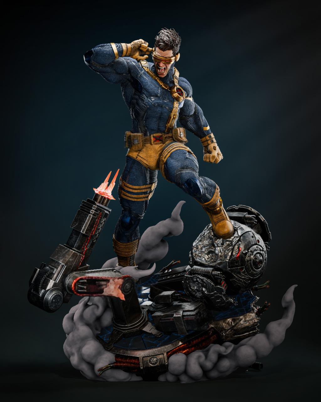 Cyclops 3D Print Model STL – Sculpture & Bust Version | 1/6 Scale ...