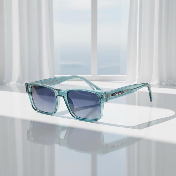 Gafas de sol cuadradas polarizadas UV400, gafas de sol unisex de estilo retro vintage, gafas de moda urbana para la playa y para conducir.