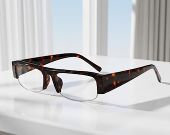 Trendy Y2K Wrap Sunglasses, Futuristic Rectangle Shades, UV400 Protection Eyewear, Stylish Everyday Shades