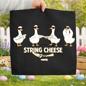 Funny Goose String Cheese Era PNG, Sunglasses Duck Meme Graphic (Digital Download)