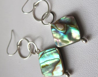 Abalone Sterling Silver Earrings