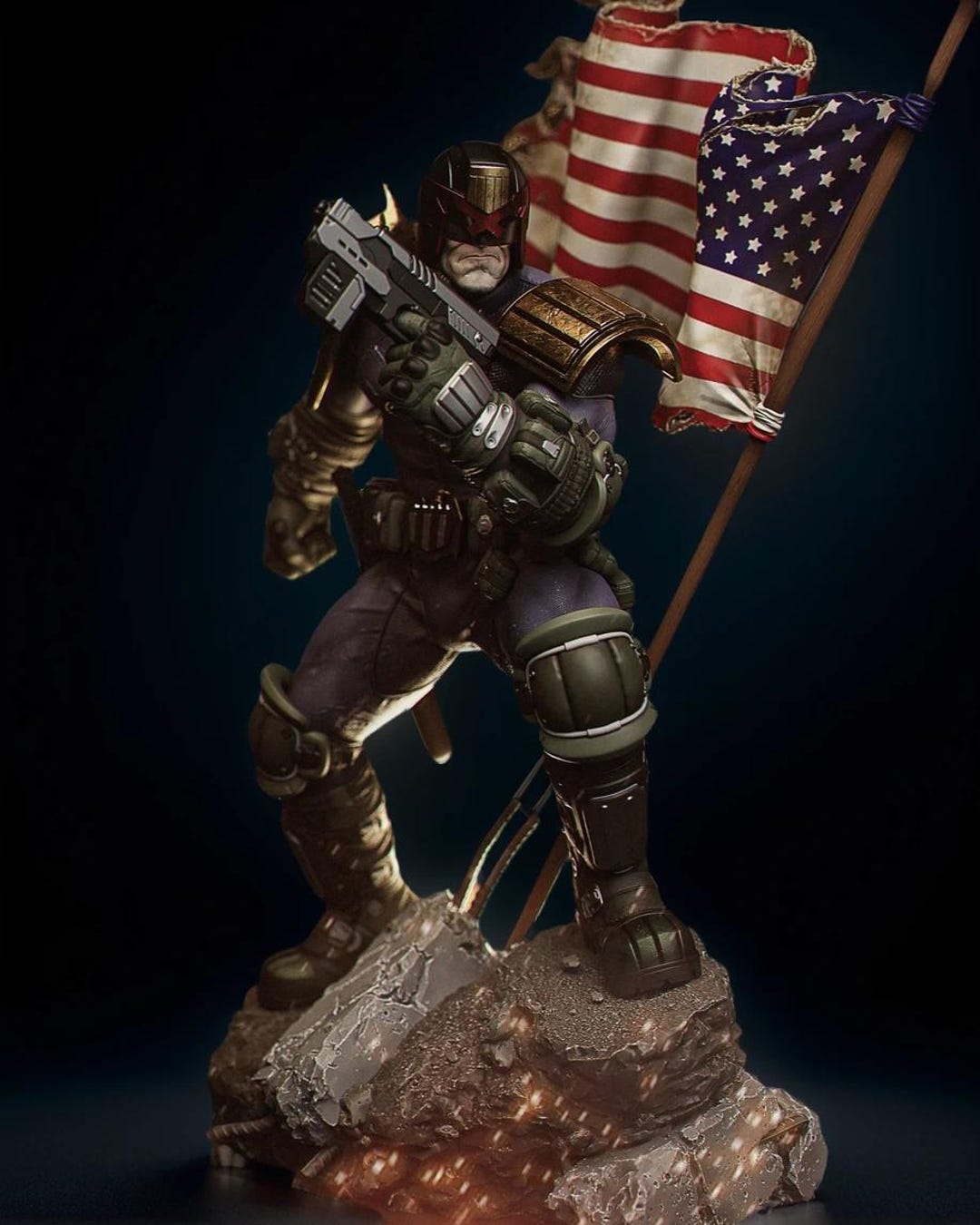 Dredd – Judge Dredd | Fury STL Statue | 3D Print Model | Digital STL ...
