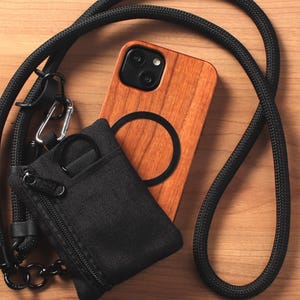 iPhone-skal i trä, MagSafe, JAPAN-kvalitet, 17 16 15 14 13 SE, naturligt trä, 17e 17Pro 16Pro 13, mini-axelrem med myntficka, fri frakt