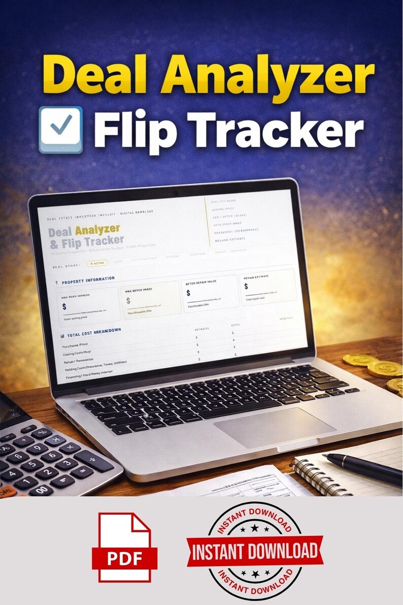 Real Estate Deal Analyzer Spreadsheet (digital Download) - Etsy