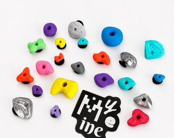 Rock Climbing Shoe Charms Set of 7, Bouldering Hold Clog Charms, Unique Climber Gift for Rock Climbers, Hikers & Outdoor Lovers