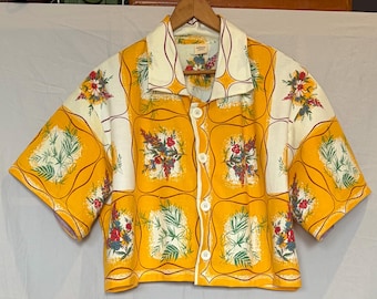 Upcycled Vintage Fabric Shirt | Handmade Slow Fashion Shirt | One-Of-A-Kind Clothing | Made in Australia