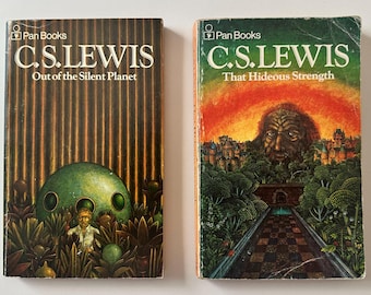 Set di libri di fantascienza di C.S. Lewis / Da "Il pianeta silenzioso" e "Quella forza orribile"