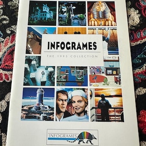 Pode incluir: Um livreto branco Infogrames The 1993 Collection com uma grade de várias ilustrações de cenas de videogame. O texto central diz INFOGRAMES THE 1993 COLLECTION, e a parte inferior inclui o logotipo da Infogrames com um tatu colorido.