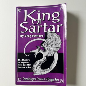 King of Sartar Greg Stafford | 1992 Glorantha Worldbuilding Fantasy Paperback