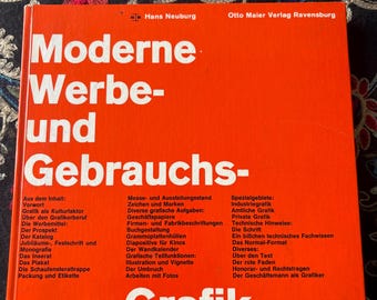 Moderne Werbe- und Gebrauchs-Grafik Hans Neuburg | 1960 Graphic Design Hardcover