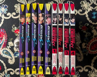 Mobile Suit Gundam SEED and SEED Destiny Vol 1-9 | Complete English Manga Set