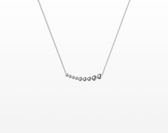 Atom Necklace Sterling Silver | White Rhodium or 18K Gold Vermeil