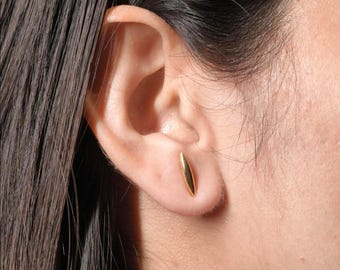 Spike Stud Earrings | Sterling Silver, Gold Vermeil, Rhodium Plated