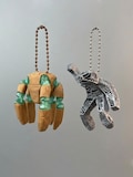 Project Hail Mary Rocky Keychain Charm, Poseable Rocky and Grace Bag Accessory, Sci Fi Reader Gift for Andy Weir Fans, Alien Collectible