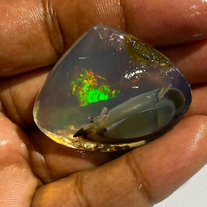 Natural Ethiopian Opal Cabochon Loose Gemstone Smooth Polished Welo Gem for Ring & Pendant Jewelry  100CT