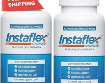2 PACK Instaflex Advanced Joint Support Supplement - Turmeric, Resveratrol, Boswellia Serrata Extract, BioPerine, UC-II Collagen- 30 Count