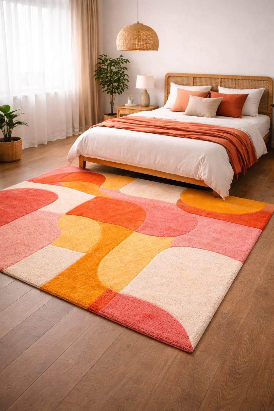 Hand-tufted Multi Abstract Area Rug Living Room Decor Item - Etsy