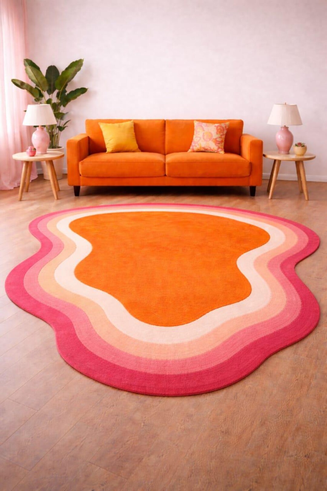 Unique Rug Shapes Hand-tufted Irregular Shape Rug – Custom Size Living Room Area Rug - Etsy