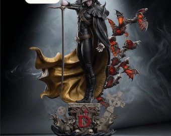 STL-bestand Vampire Hunter D Fallen – verzamelbaar anime-standbeeld – direct downloaden