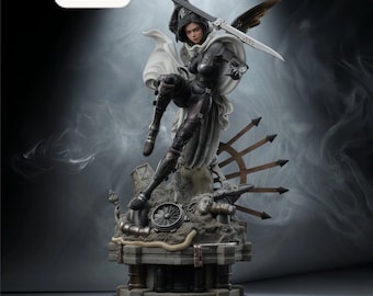 STL-bestand Alita Fury – beeldje anime-krijger – direct downloaden