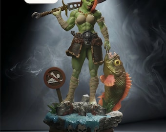 Morwen Fury STL-bestand – Warrior Figurine Fantasy – direct downloaden