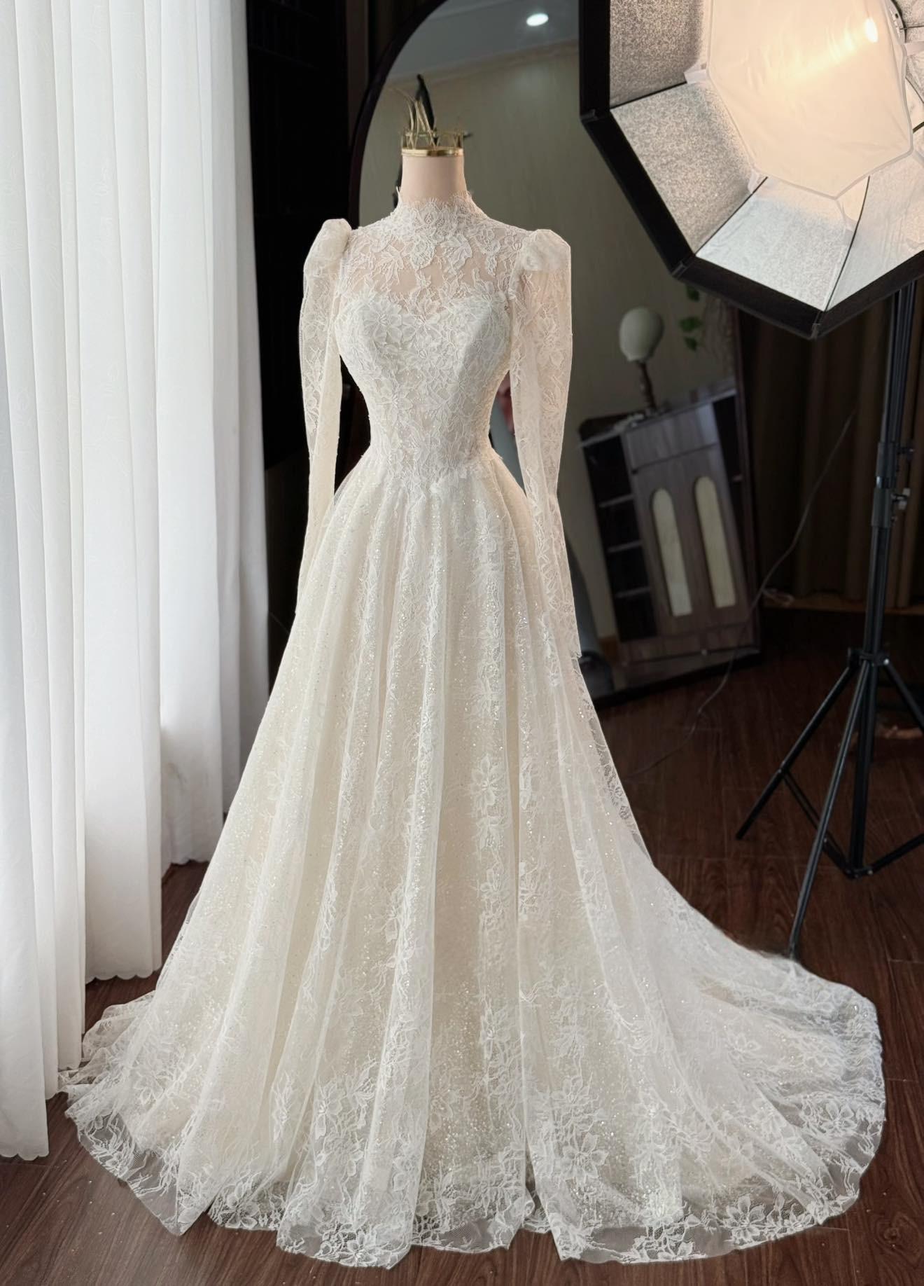 etsy long sleeve lace wedding dress Long Sleeve Lace Wedding Dress, Modest Wedding Dress, Lace Wedding Dress, Long Sleeve Bridal Gown