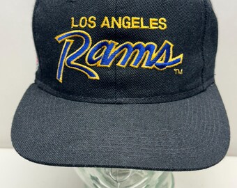 NFL Sports Specialties Los Angeles Rams Black Snap Back Hat - Etsy