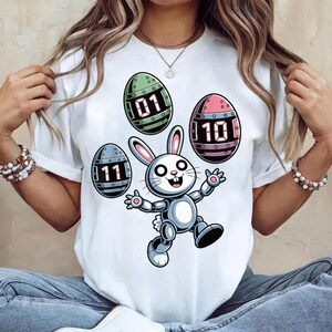 01 10 11 Robot Binary Code Programming Easter Day Men Women png