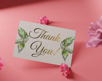 Printable Thank You Card / Small Business Thank You Insert