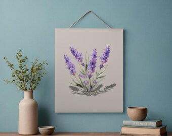 Lavender Wall Decor 16x20 in Printable Botanical Art / Relaxing Home Decor