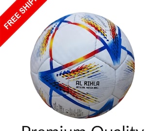 Pallone ufficiale Al Rihla, Coppa del Mondo FIFA Qatar 2022, taglia 5, in pelle sintetica
