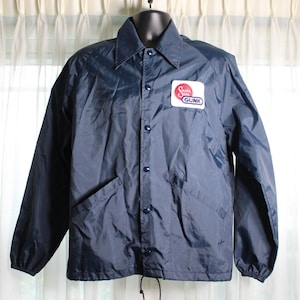 SWINGSTER Nylon Jacket Racing Advertising Men 44 M Solder Seal Gunk Automotive Advertising Metal Snaps 2 pocket Drawstring Nascar Shawnee KS