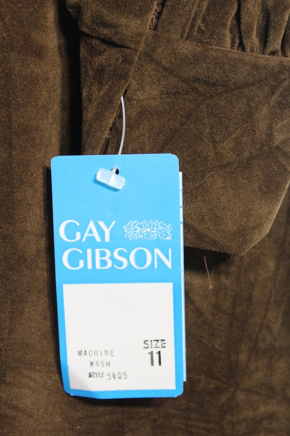 70s GAY GIBSON Mod Dress NOS Deadstock Autumn Fal… - image 8