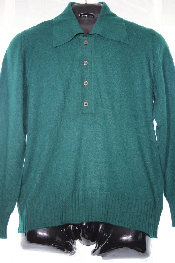 Rare VALERIE LOUTHAN Mens Luxury CASHMERE Collare… - image 6