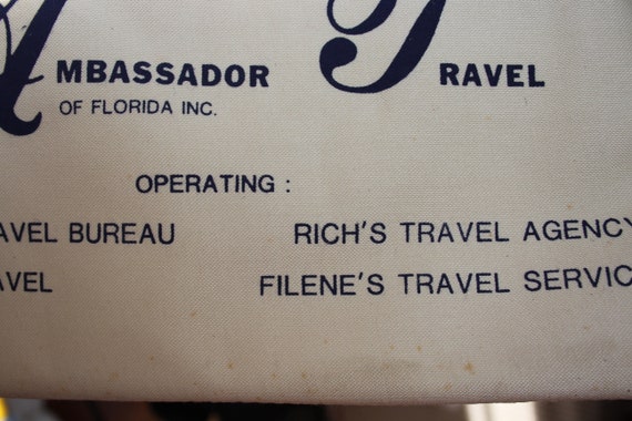 NOS Ambassador TRAVEL AGENCY Tote Bag Retro Airli… - image 8