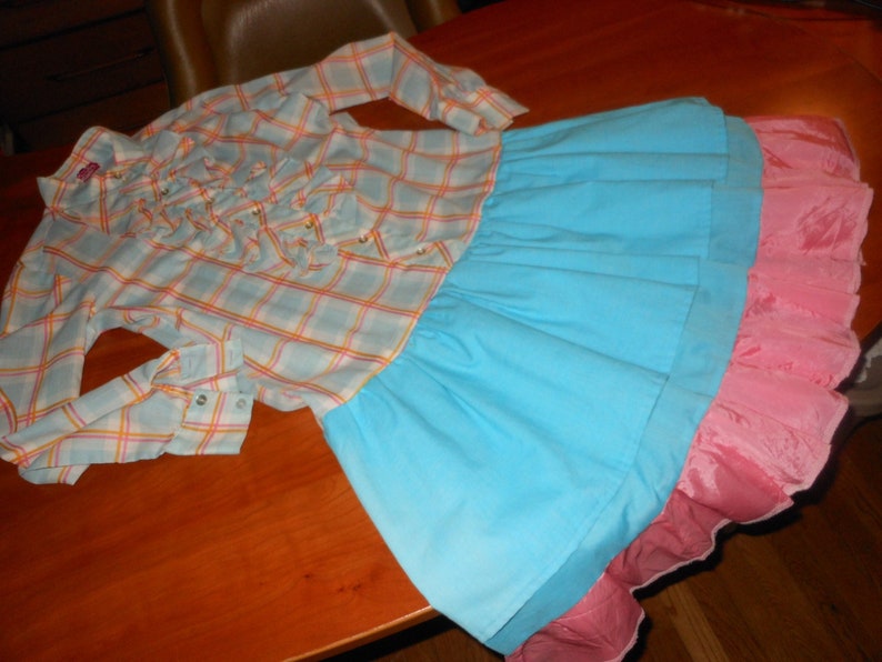 60s Does 80s Mod FRITZI of California JABOT RUFFLED Bib Dress Young