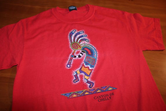 90s Vtg KOKOPELLI INDIAN T-Shirt Canyon de Chelly Grand Canyon | Etsy