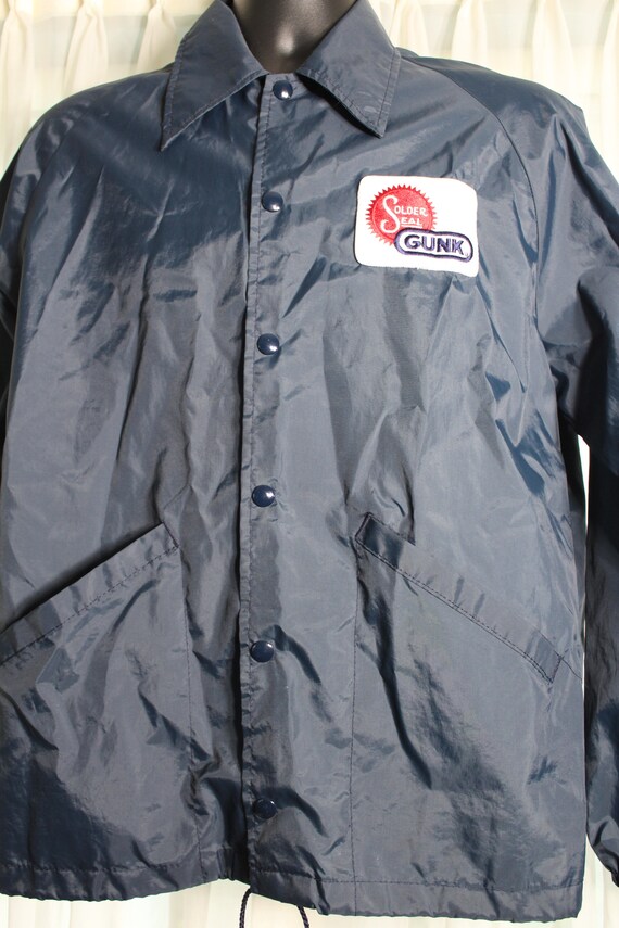 Vintage 1970'S Swingster collared nylon jacket, made in the USA, size M, men's Nylon orange type Vintage Second Hand