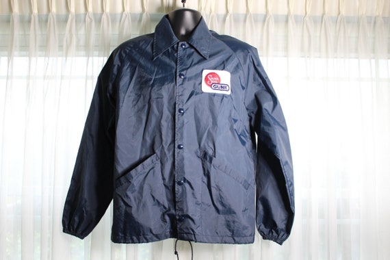 Vintage Swingster Nylon Jacket, Solder Seal Gunk Automotive Ad (M)
