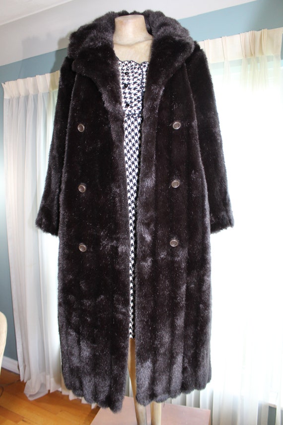 full length faux fur coat